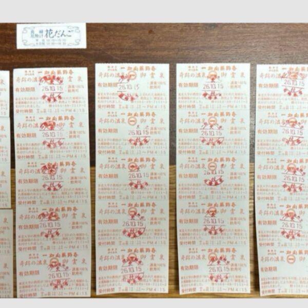 愛知県岡崎市一畑山薬師寺入泉券