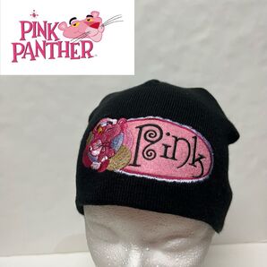 Pink Panther Knit Cap Black
