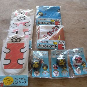 新品未使用◇スシロー だっこずし ハンカチ パスケース マーカー鈴チャーム