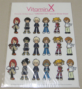 VitaminX ステッカーシート シール 非売品 未使用 未開封 Vitamin X