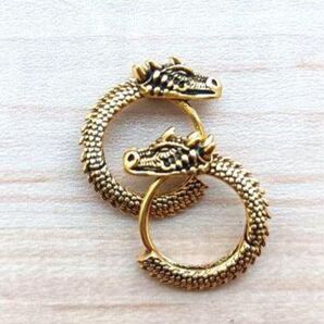 開運絵画 龍ピアス