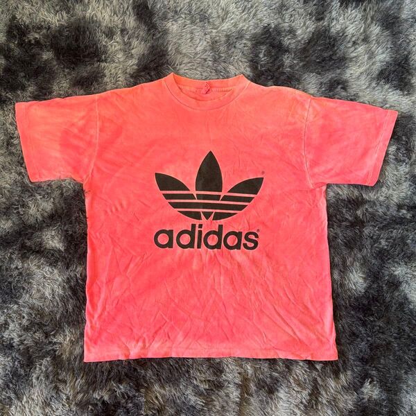 adidas tシャツ アディダス ピンク 後染め ビビットカラー