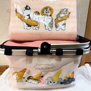 ☆新品未使用『モフサンド♪2点セット!〜低反発枕・わんぱくメニュー&、保冷バックバスケット』☆