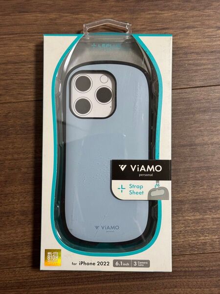iPhone 14 Pro 6.1インチ 耐衝撃ケース ViAMO personal ブルー LN-IP22VMPLBL