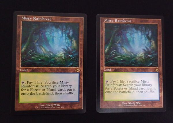 MTG 霧深い雨林 旧枠 英語版 2枚セット