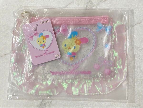 サンリオ ウサハナ バレエコア フリル付クリアポーチ / 新品・未開封