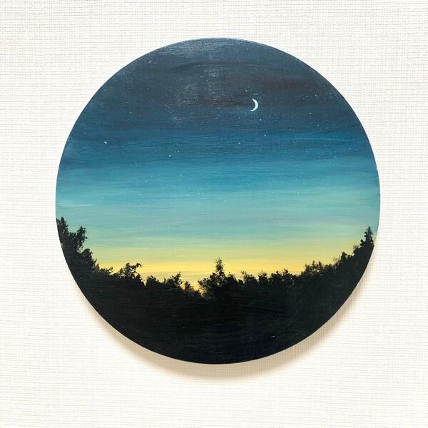 絵画 アクリル画 夜空 インテリア