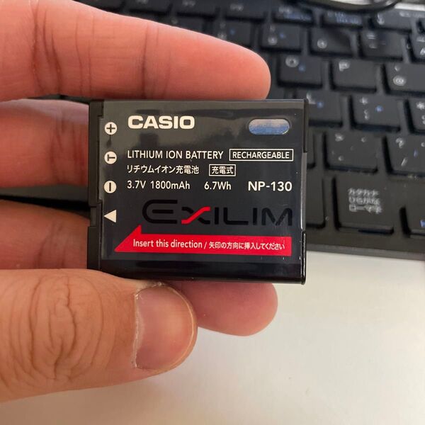 【動作確認済】返金保証 中古 純正品 デジカメ用バッテリー CASIO カシオ NP-130