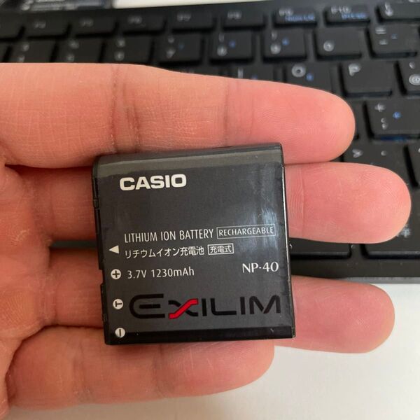 【動作確認済】返金保証 中古 純正品 デジカメ用バッテリー CASIO NP-40