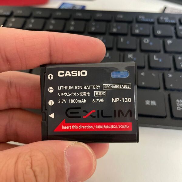 【動作確認済】返金保証 中古 純正品 デジカメ用バッテリー CASIO カシオ NP-130