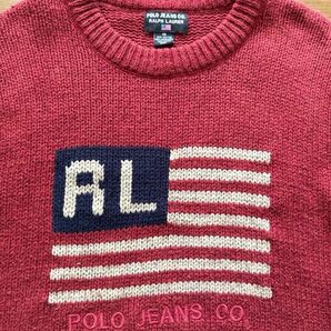 POLO JEANS CO. RALPH LAUREN ニット M レッド