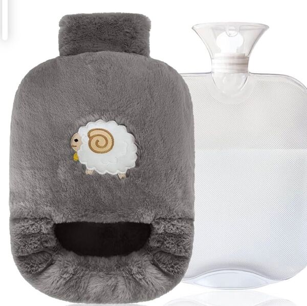 新品 湯たんぽ 容量2L カバー付き
