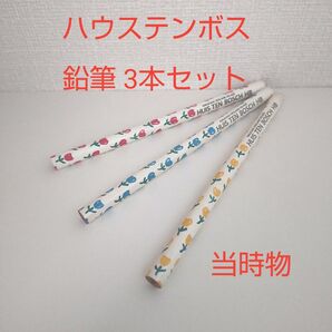 ハウステンボス 鉛筆 3本セット HB 当時物 レトロ チューリップ かわいい