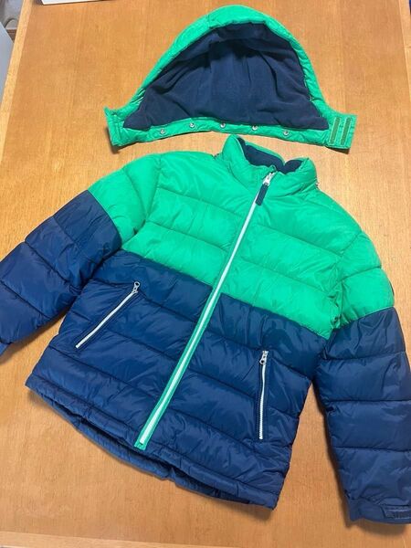Gap kids ダウンジャケット 130cm ダウン アウター ネイビー グリーン