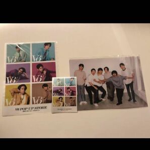 V6 POP UP STORE ポストカード クリアファイル groove グッズ グッズセット 公式写真