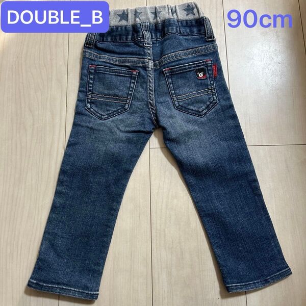 ダブルビー ビーくん デニムパンツ 90cm