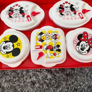 ミッキー ミニー電子レンジ容器 5pcセット ディズニー