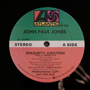 《USプロモオンリー12”シングル/ジミーペイジ参加/promoレコード》John Paul Jones●Spaghetti Junction●Led Zeppelin/LP