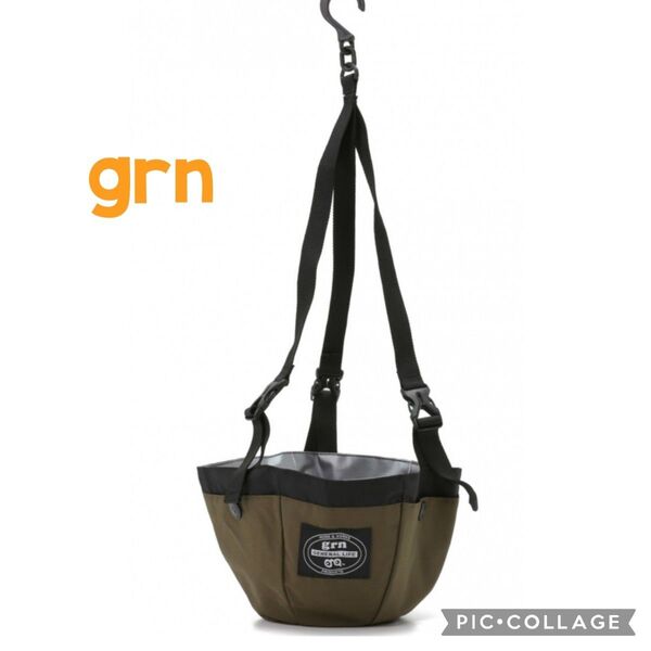 ■新品未使用【grn GENERAL LIFE】プランターカバー、鉢カバー、ハンギングプランターカバー、オリーブ、カーキ