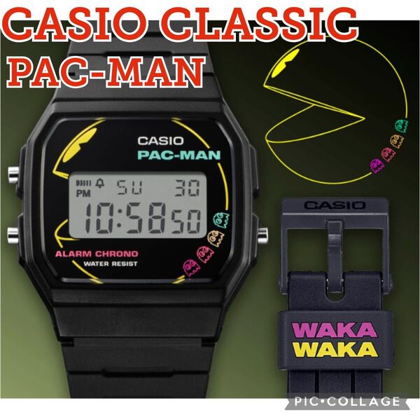 ■新品未使用【CASIO CLASSIC】カシオ クラシック、パックマンコラボレーションモデル、腕時計、ウォッチ