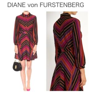 定価8万 DIANE von FURSTENBERG/ダイアンフォンファステンバーグ ワンピース ドレス 女優着用 4サイズ