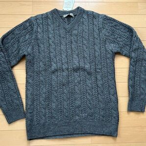 セーター ニット M ナノ・ユニバース グレー 新品