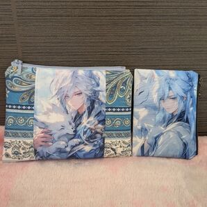 ファスナーポーチ 大小 2点セット キツネ ケモ耳②