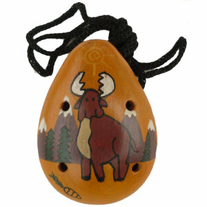  ocarina OC-006-2 reindeer ocarina necklace necklace pe Roox ko Anne tes Anne tes scenery animal pattern alpaca foru Claw re musical instruments 