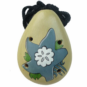 ocarina OC-006-10 floral print ocarina necklace necklace pe Roox ko Anne tes Anne tes scenery animal pattern alpaca foru Claw re musical instruments 