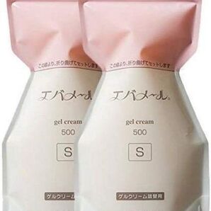 2個 エバメール ゲルクリーム Sタイプ 詰替 500g オールインワンジェル 箱出し リフィル Sタイプ詰替用
