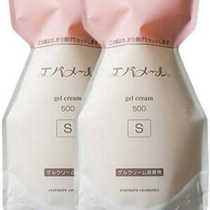 2個 エバメール ゲルクリーム Sタイプ 詰替 500g オールインワンジェル 箱出し リフィル Sタイプ詰替用