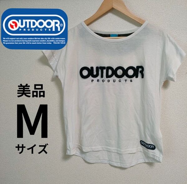 アウトドア OUTDOOR Tシャツ 半袖Tシャツ 半袖 ホワイト M Uネック