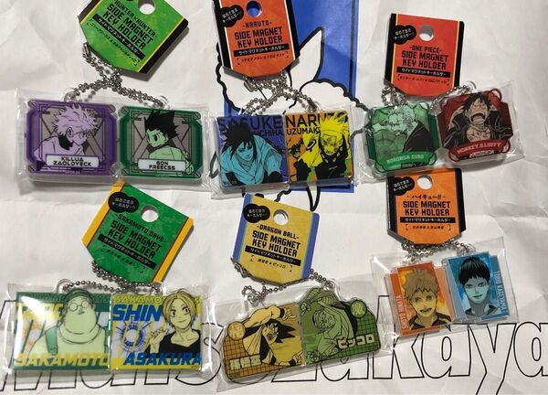 ジャンプショップ サイドマグネットキーホルダー 6点セット
