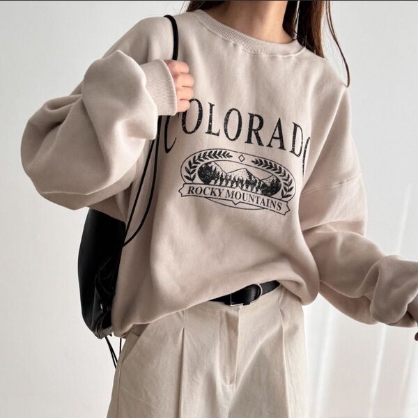 新品タグつき CANALJEAN El mar COLORADO裏起毛トレーナー