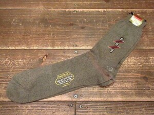 ビンテージ60's70's★DEADSTOCK Healthknit模様入りコットンソックスグレー12★200225n6-m-scs 1960s1970sデッドストックメンズ靴下