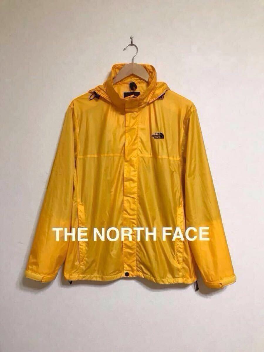 THE NORTH FACE PERTEX ザ ノースフェイス ナイロン ウインド ジャケット アウトドア イエロー サイズM 長袖 黄色 ゴールドウィン NP11810