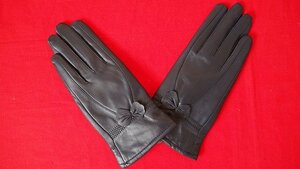 # gloves # for women gloves soft leather free * black # free shipping 