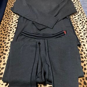 シマノ 純正 IN-025H ブレスハイパー+℃ ハイネックアンダーシャツ パンツ セット Mサイズ ストレッチ 防寒 断熱 保温