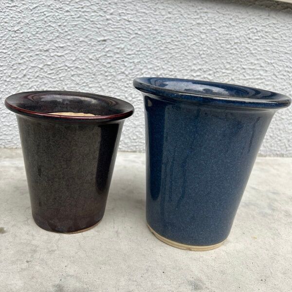 蘭鉢 鉢 植木鉢 陶器鉢 陶器 胡蝶蘭 園芸 洋ラン 鉢カバー ガーデニング 化粧鉢植木鉢 陶器鉢 【2個】(ラン 洋ラン)