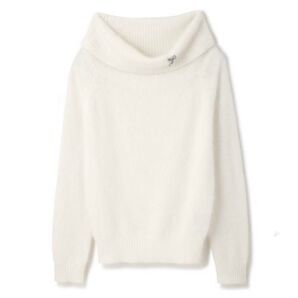 PROPORTION BODY DRESSING プロポーション ボディドレッシング アンゴラ オフショル ニット ホワイト 白