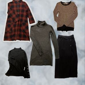 レディース服 まとめ売り ブラック モード 柄物 セットコーデ