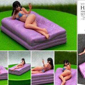 1/64 女子高生 青 水着 美尻 グラビア フィギュア 精密塗装 日本未発売