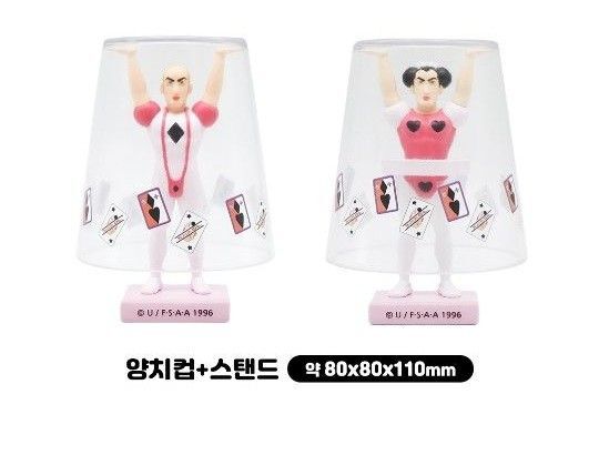 韓国限定 クレヨンしんちゃん マカオとジョマ カップスタンド 2種セット