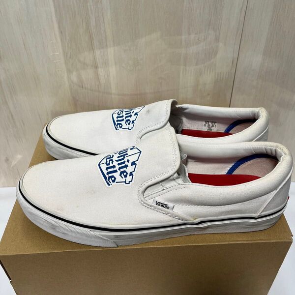 supreme vans スリッポン ホワイトキャッスル