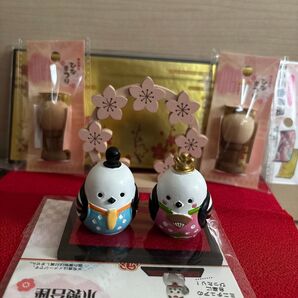 シマエナガ ひな祭り オブジェ 7点セット セリア キャンドゥ