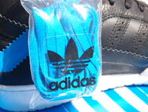 デッド!! 新品!! 10年 adidas フォーラム FRM MID OT TECH 黒ｘ水色ｘ白 レザー US 9/ 27cm_画像7