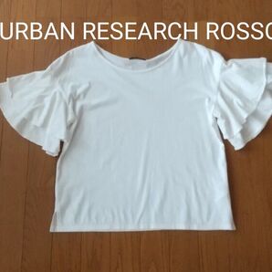 URBAN RESEARCH ROSSO フリル半袖Tシャツ フリーサイズ