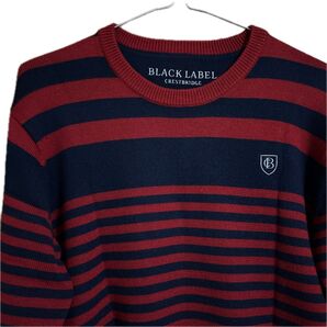 BLACK LABEL CRESTBRIDGE ボーダーニット レッド サイズ2