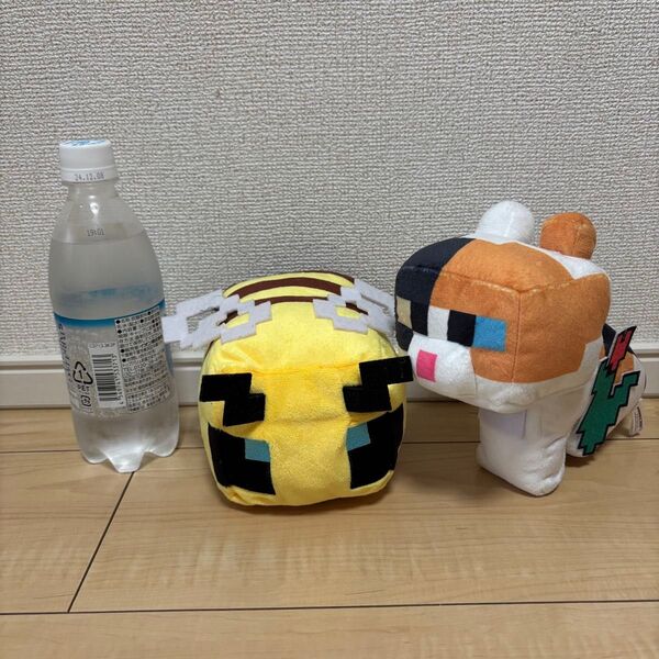 マイクラ ねこ ミツバチ ぬいぐるみセット マインクラフト ネコ みつばち ぬいぐるみ セット