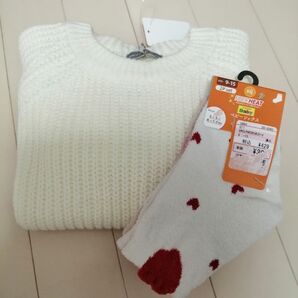 ベビー ニット&くつ下セット
